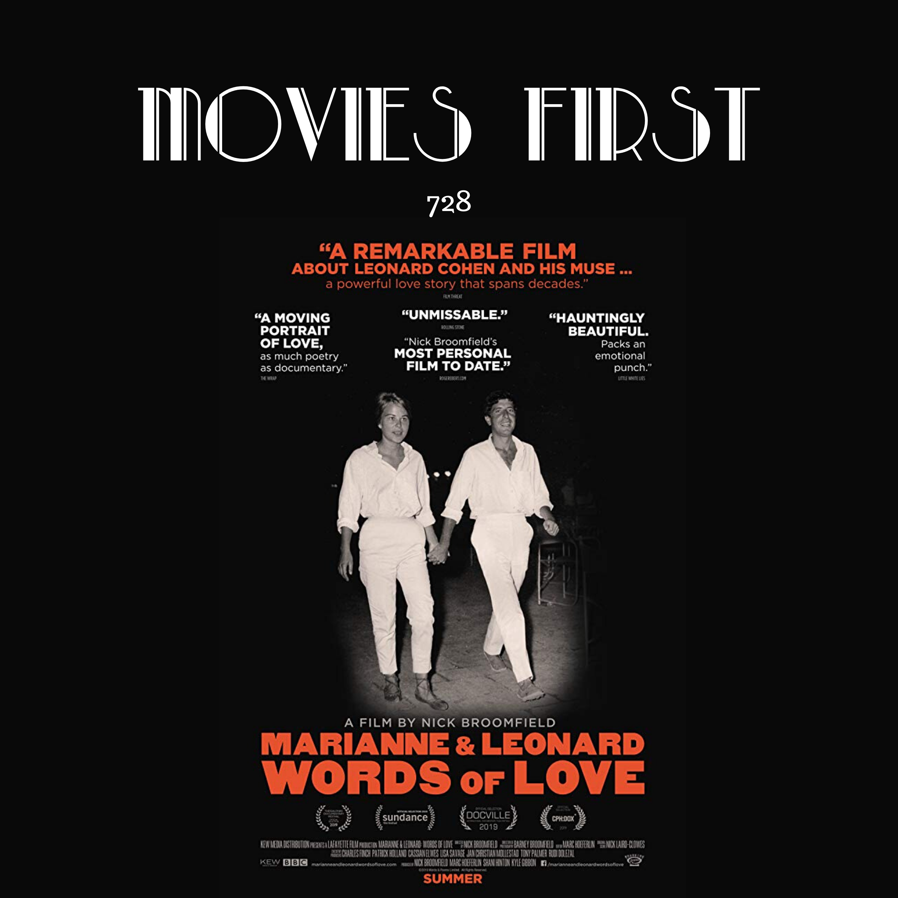 728: Marianne and Leonard: Words of Love (Documentary, Biography, Music) (the @MoviesFirst review)